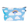 rainbow clouds 3D Printing women makeup bag neceser bolsos mujer de marca famosa 2017 New who cares bolsa neceser maquillaje