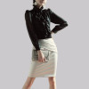 Lace Girl Fashion 2017 Stand Collar Long Sleeve Women Shirt OL Office Formal Elegant Ruffle Blouse Office Chiffon Tops Plus Size