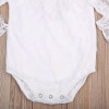 Lace Flower Baby Girl clothes 2017 Newborn Infant Toddler Romper Kids Summer Outfit sunsuit