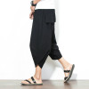 Big Size M-5XL Men Solid Color Fashion Casual Pant Summer Mens Loose Wide Leg Harem Trousers Jogger Sweatpants