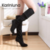 Big Size 34-43 High Heels Women Boots Over the Knee High Boots Party Sexy Lady Fashion Winter Woman Shoes Brand New