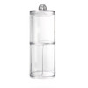 Big Promotion Acrylic Cotton Swab Organizer Box Portable Round Container Storage Case Make up Cotton Pads Q-tip Box For Home