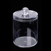 Big Promotion Acrylic Cotton Swab Organizer Box Portable Round Container Storage Case Make up Cotton Pads Q-tip Box For Home
