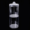 Big Promotion Acrylic Cotton Swab Organizer Box Portable Round Container Storage Case Make up Cotton Pads Q-tip Box For Home