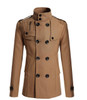Hot Sale Trench Coat Men Double Breasted British Style Cashmere Mens Trench Coats High Quality Woolen Jacket Mid Long Overcoat