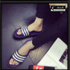 Hot Sale Summer Slipper Men EVA Beach Slippers Mens Flip Flops Fashion with Stripe Bars Black and White Casual Sandalias Hombre