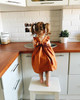 2017 Kids Dresses Summer Girl Clothes Ins Girls Pumpkin Color Vest Dress Girl Clothes Backless Girl Party Dress Children Dresses