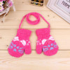 2017 Fashion Children Boy Girls Gloves Kids Coral Fleece Cute Cartoon Cat Halter Pack Gloves Warm Winter Mittens Kid Accessories