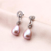 2017 Fashion Beautiful freshwater pearl earring jewelry women 925 sterling silver,white natural pearl jewelry for women gift 2017 Fashion Beautiful freshwater pearl earring jewelry women 925 sterling silver,white natural pearl jewelry for women gift