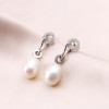 2017 Fashion Beautiful freshwater pearl earring jewelry women 925 sterling silver,white natural pearl jewelry for women gift 2017 Fashion Beautiful freshwater pearl earring jewelry women 925 sterling silver,white natural pearl jewelry for women gift