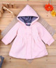 2017 Fashion Baby Fall Jackets Long-Sleeved Toddler Girl Baby Coat Spring Flowers Lining Cotton Hooded Jacket Baby Girl Clothes
