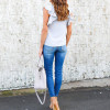 Stylish Sexy Women clothes Summer round neck solid Sleeveless Shirts pullover Casual Loose Chiffon Blouses one pieces