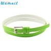 Stylish 2017 NEW Fashion Beautiful Woman Multicolor Small Candy Color Thin Leather Belt Ms Belt Free Shipping Wholesale ST23