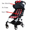 Stroller Accessories for Baby stroller Seat + Sun Shade Cover Pram Buggies Organizer Cushion Pad Sunshade Canopy