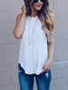 Striped Sleeveless Jumper Blouses&Shirts Top