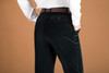Stretch corduroy trousers spring and autumn fashion men's casual pants trousers middle-aged men's corduroy pants Straight loose