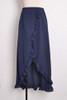 Chicnico Fashion Flounce Hem Solid Color Beach Skirt