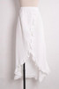 Chicnico Fashion Flounce Hem Solid Color Beach Skirt