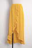 Chicnico Fashion Flounce Hem Solid Color Beach Skirt