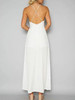 Chicnico Embroidery Halter Open Back Maxi Dress