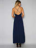 Chicnico Embroidery Halter Open Back Maxi Dress