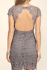 Chicnico Duplicate Open Back Lace Mini Dress