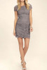 Chicnico Duplicate Open Back Lace Mini Dress