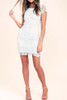 Chicnico Duplicate Open Back Lace Mini Dress