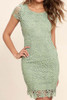 Chicnico Duplicate Open Back Lace Mini Dress