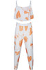 Chicnico Cute Floral Printed Two-piece
