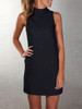 Chicnico Casual Sleeveless Solid Color Mini Dress