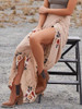 Chicnico Boho Multi color Floral Print Bohemian Style Dress