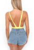 Chicnico Basic Solid Color One Piece Bikini