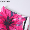 CHICING Fashion Pink Flower Leopard Print Midi Pencil Skirt Women 2017 Stretch High Waist Sexy Bodycon Tube Skirt Saias A1609012