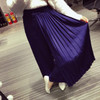 CHICEVER 2017 Spring Summer Pleated Splicing Chiffon Wide Leg Pants Women Vintage Trousers New Clothing Fashion