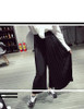 CHICEVER 2017 Spring Summer Pleated Splicing Chiffon Wide Leg Pants Women Vintage Trousers New Clothing Fashion