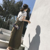 CHICEVER 2017 Summer High Waist Loose Trousers For Women Pant Strap Loose Wide Leg Ankle Length Female Pants Fashion Casual