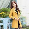 Trench Coat Women 2017 Spring Autumn Especially Female Double-Breasted Long Coats Overcoat Outwear Windbreaker Raincoat YL034