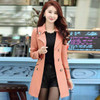 Trench Coat Women 2017 Spring Autumn Especially Female Double-Breasted Long Coats Overcoat Outwear Windbreaker Raincoat YL034