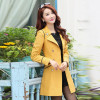 Trench Coat Women 2017 Spring Autumn Especially Female Double-Breasted Long Coats Overcoat Outwear Windbreaker Raincoat YL034
