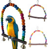 Colorful Bird Toy Parrot Swing Cage Toy Parakeet Cockatiel Budgie Lovebird Woodens Parrots Swings Toyss