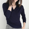 Colorfaith Women Pullover Sweater 2018 Knitting Autumn Winter Multi Colors Sexy V-Neck Elegant Bottoming Ladies Tops SW1018