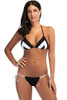 Color Block Brazilian Triangle Bikini Swimsuit - Two Piece Set