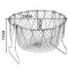 Collapsible Colander Mesh Basket Steam Rinse Strainer Stainless Steel Filter Kitchen Sieve Fry French Chef Basket Cooking Tools