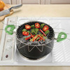 Collapsible Colander Mesh Basket Steam Rinse Strainer Stainless Steel Filter Kitchen Sieve Fry French Chef Basket Cooking Tools