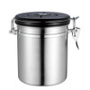 Coffee Jar Sugar Bottles Tea Storage Sealed Canister With Exhaust Valve Stainless Steel Pot Home Kitchen Accessories Hog