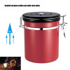 Coffee Jar Sugar Bottles Tea Storage Sealed Canister With Exhaust Valve Stainless Steel Pot Home Kitchen Accessories Hog