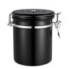 Coffee Jar Sugar Bottles Tea Storage Sealed Canister With Exhaust Valve Stainless Steel Pot Home Kitchen Accessories @LS