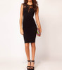 MAKIYO Summer 2016 Hot Sleeveless Patchwork Lace Pencil Dress for Women Elegant OL Above Knee Mini Bodycon Dress Lady