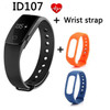 Makibes ID107 Bluetooth 4.0 smart band Smart Bracelet Heart Rate Monitor Wristband Activity Fitness Tracker